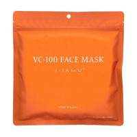i-samu VC-100 Face mask/Маска для лица с витамином С (APPS), коллагеном, гиалуроновой кислотой, аргинином, аланином и растительными экстрактами 30 шт