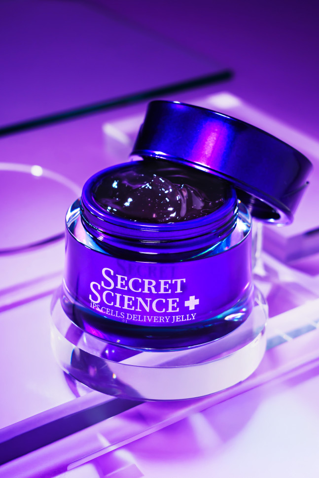 SECRET SCIENCE iPS CELLS DELIVERY JELLY/Увлажняющий гель-желе для лица с iPS-клетками, галактомицетами, глутатионом, астаксантином и ретинолом, 50 г