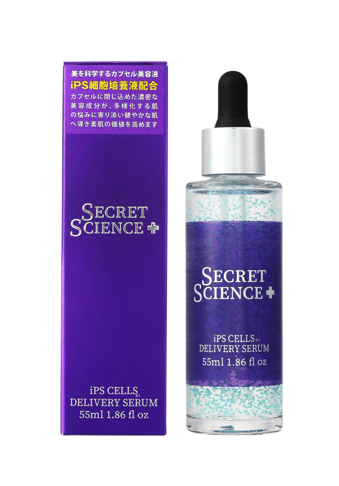SECRET SCIENCE iPS CELLS DELIVERY SERUM/Увлажняющая сыворотка с iPS-клетками, церамидами, ретинолом, глутатионом, коэнзимом Q10, галактомицетами, 55 мл