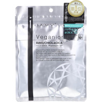 i-samu Veganior Bakuchiol&Cica Face Mask/Маска для лица с экстрактом центеллы азиатской (CICA), витамином С (APPS), экстрактом докудами, бакучиолом и растительными экстрактами 10 шт