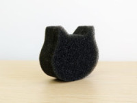 KOKUBO "Петакора" Губка для мытья раковины в форме кошки, 1 шт/"PETAKORA" Sticky Cat-Shaped Sink Sponge