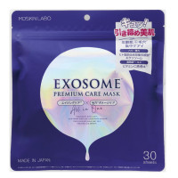 MDSKIN LABO Exosome Premium Care Mask/Маска для лица с экзосомами, стволовыми клетками, витамином С, астаксантином, церамидом, гиалуроновой кислотой, коллагеном и 11 растительными экстрактами 30 шт