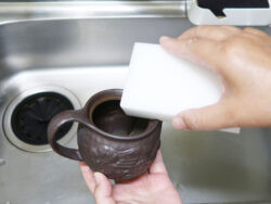 KOKUBO Губка кухонная меламиновая 30 см (1 шт в упаковке)/Tetu chan melamine kitchen sponge 