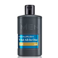 HANAJIRUSHI MEN Vital ALL-In-One Gel/Мужской увлажняющий гель для лица «всё в одном» с тальком, аргинином, ментолом и растительными экстрактами, 80 грамм