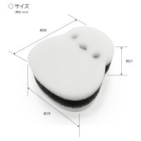 KOKUBO Губка кухонная в форме синицы 1 шт/ Island Bird Kitchen Sponge