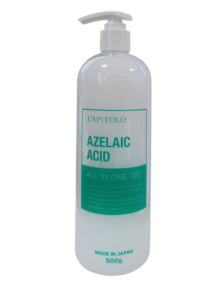 AZELAIC ACID ALL IN ONE GEL/Увлажняющий гель для лица «всё в одном» с азелаиновой кислотой, гиалуроновой кислотой, ниацинамидом, коллагеном, плацентой, маслом ши и ботаническим комплексом, 500 гр